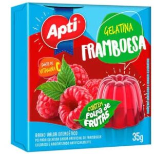 Gelatina pó Framboesa APTI 20g