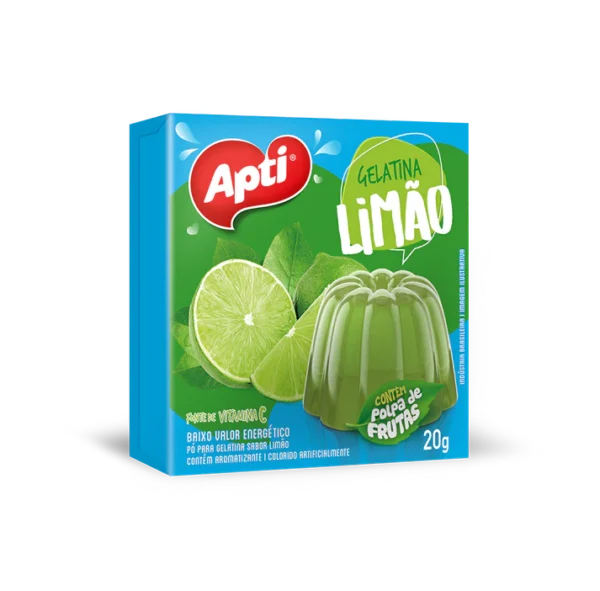 Gelatina Polvo Limão APTI 20 g