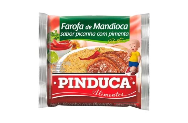 FAROFA DE MANDIOCA SABOR PICANHA COM PIMENTA PINDUCA 250G