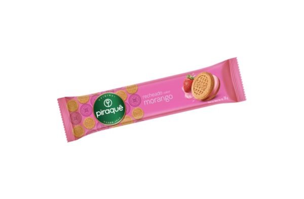 BISCOITO RECHEADO  MORANGO  PIRAQUÊ