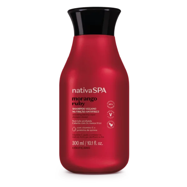 O Boticario Nativa Spa Morango Ruby Shampoo 300Ml
