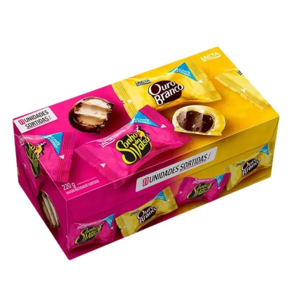 Sonho de Valsa e Ouro Branco Sortidos Caixa 220g