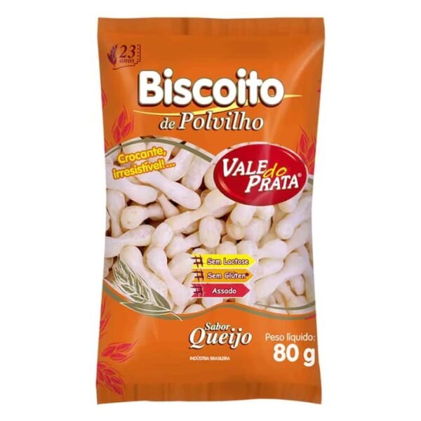 BISCOITO POLVILHO QUEIJO PALITO VALE DO PRATA 80 g