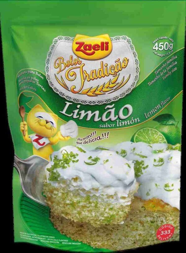 Mistura para Bolo Zaeli Limão 450g